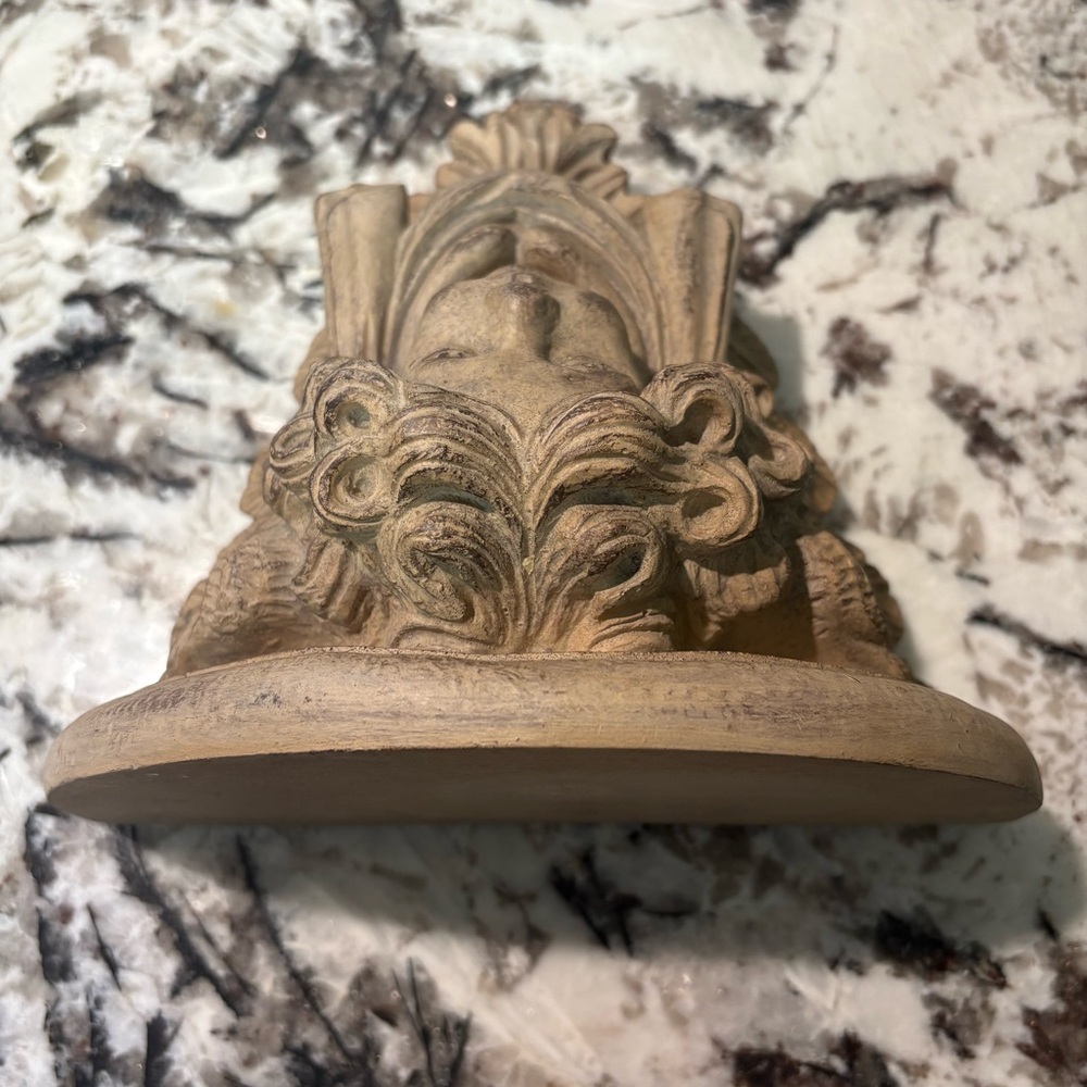 Angel Cherub Wall Shelf French Country Cottagecore Old World European Decor - Picture 10 of 12